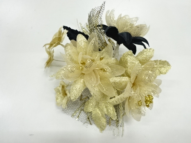 JAPANESE KIMONO / VINTAGE CORSAGE / FLOWER